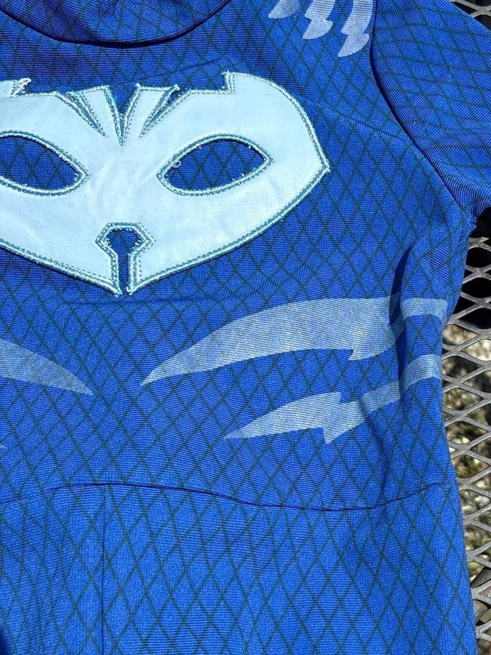 PJ Masks Cat Boy Costume 5-6T Halloween Blue 2 Piece Bodysuit Mask